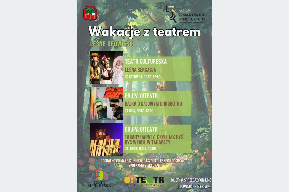 Leśne opowieści – wakacyjne spektakle dla dzieci w Limanowskim Domu Kultury! - zdjęcie 2