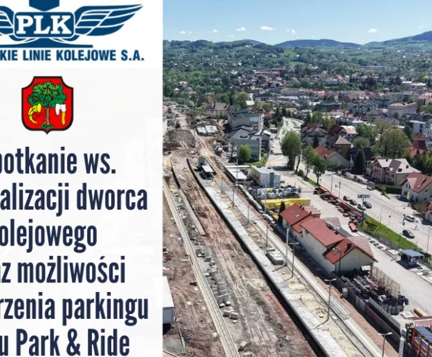Rozmowy o przyszłości dworca kolejowego i parkingu Park & Ride w Limanowej - Zdjęcie główne