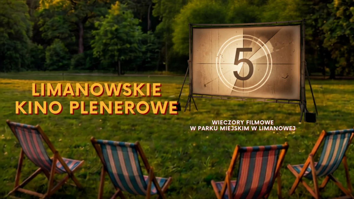 Limanowskie KINO PLENEROWE w Parku Miejskim w Limanowej