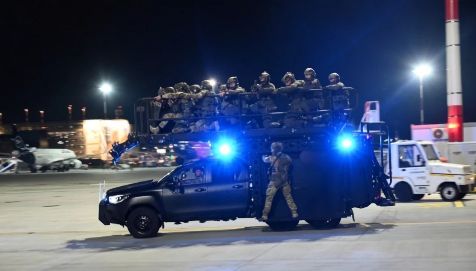 Szturm na samolot i akcja w terminalu. Nocne ćwiczenia służb na lotnisku (ZDJĘCIA) - zdjęcie 1