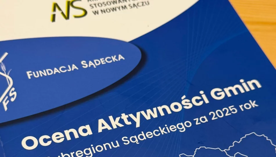 Gmina Mszana Dolna z kolejnym awansem w ocenie aktywności gmin subregionu sądeckiego - zdjęcie 1