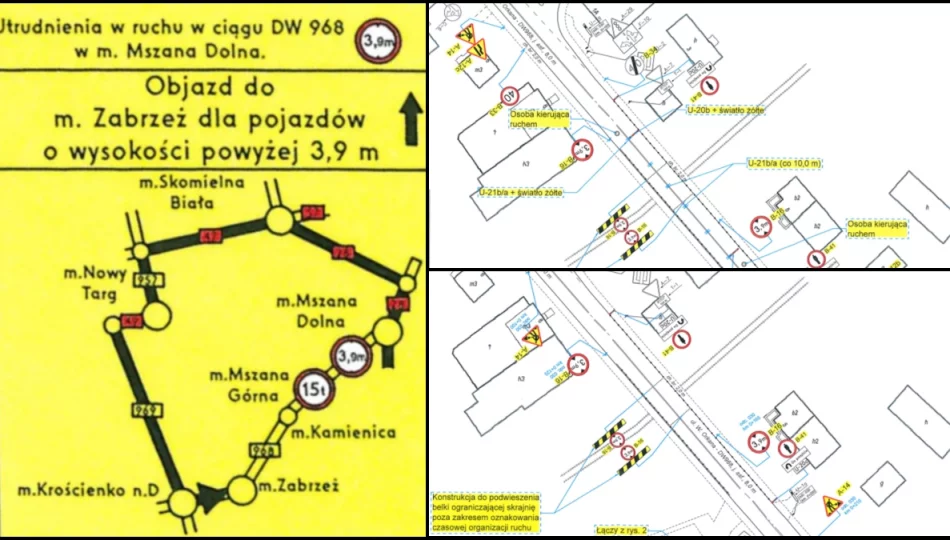 Wahadło na DW 968. Kierowców czekają spore utrudnienia w ruchu  - zdjęcie 1