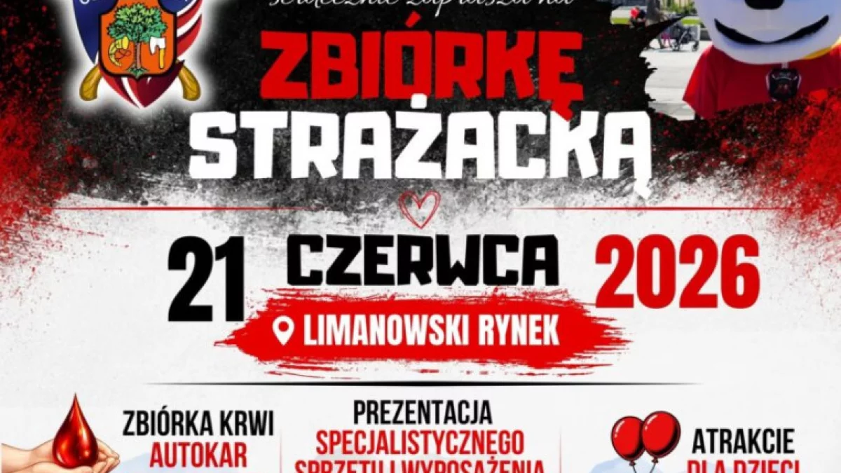 Już w tą niedzielę na limanowskim rynku Strażacka Zbiórka OSP Limanowa