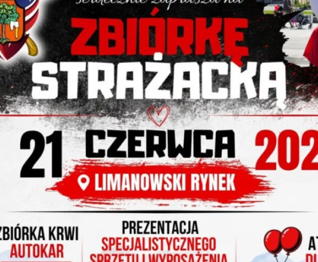 Już w tą niedzielę na limanowskim rynku Strażacka Zbiórka OSP Limanowa - Zdjęcie główne